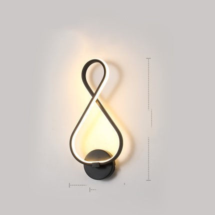 Lampe murale LED minimaliste nordique lampe de chevet de chambre