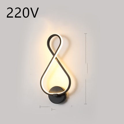 Lampe murale LED minimaliste nordique lampe de chevet de chambre