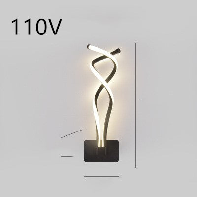 Lampe murale LED minimaliste nordique lampe de chevet de chambre