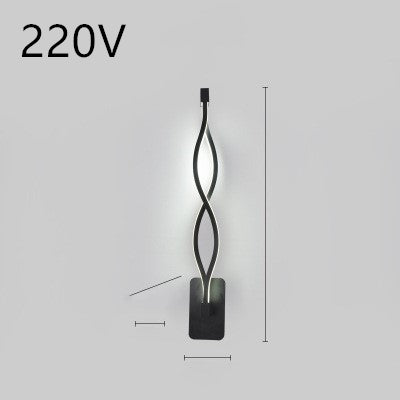 Lampe murale LED minimaliste nordique lampe de chevet de chambre