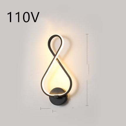 Lampe murale LED minimaliste nordique lampe de chevet de chambre