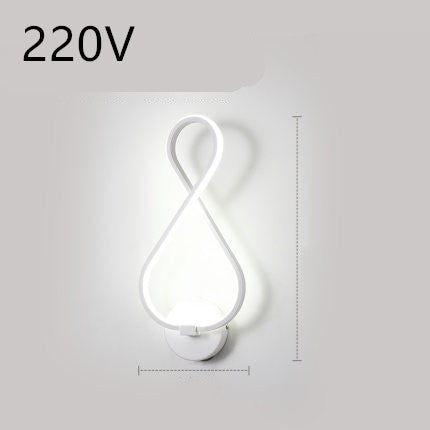 Lampe murale LED minimaliste nordique lampe de chevet de chambre