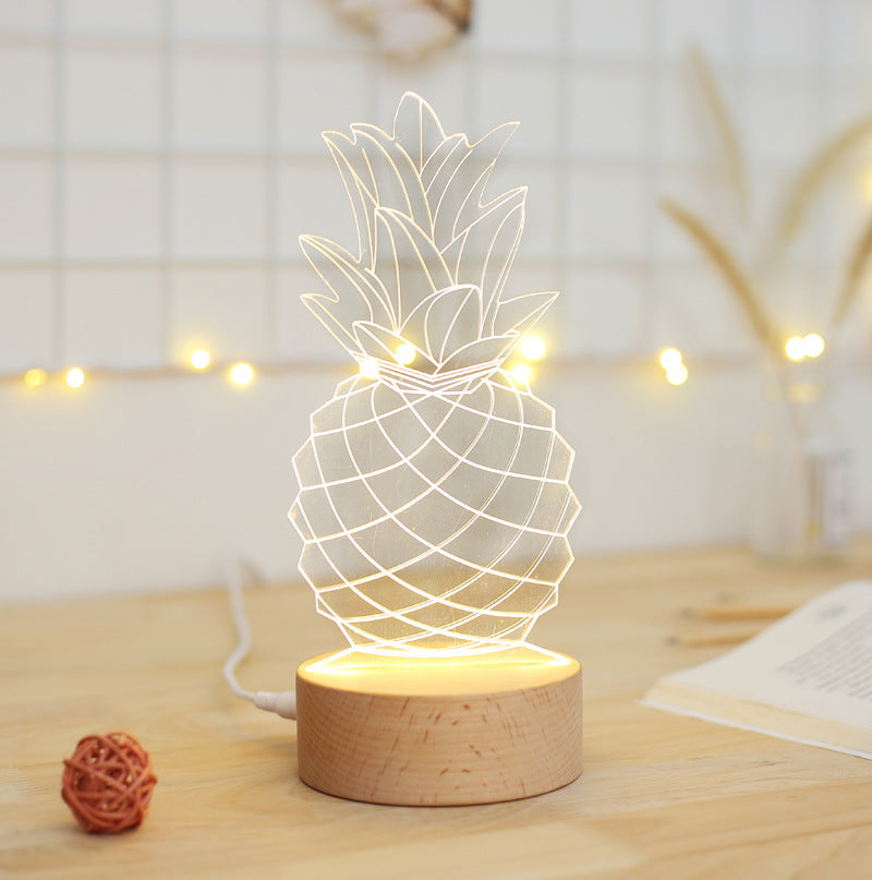 Lampe de chevet table d'ananas lampe