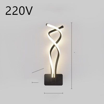 Lampe murale LED minimaliste nordique lampe de chevet de chambre