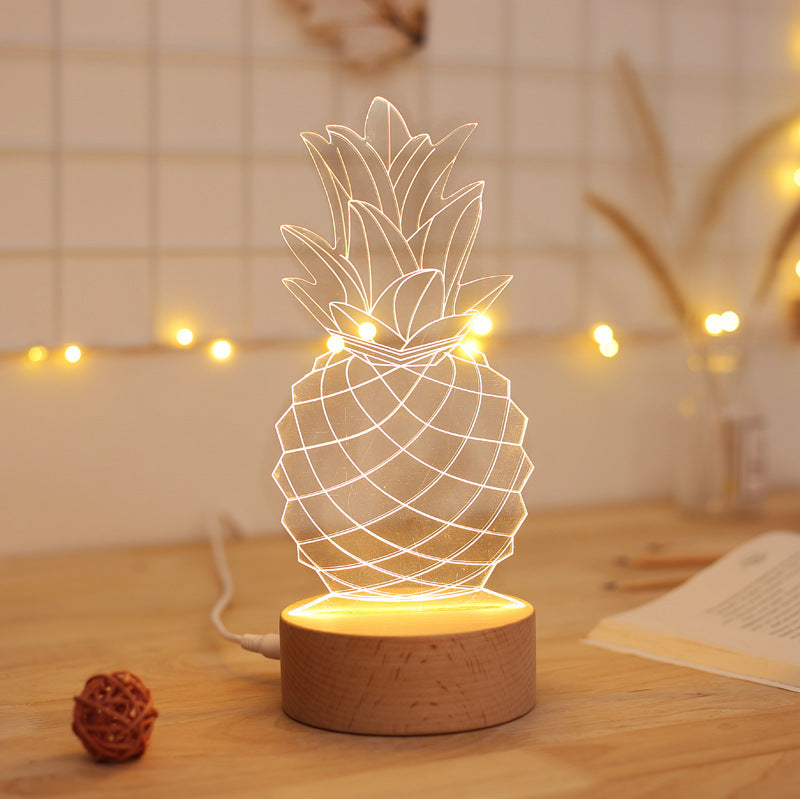 Lampe de chevet table d'ananas lampe