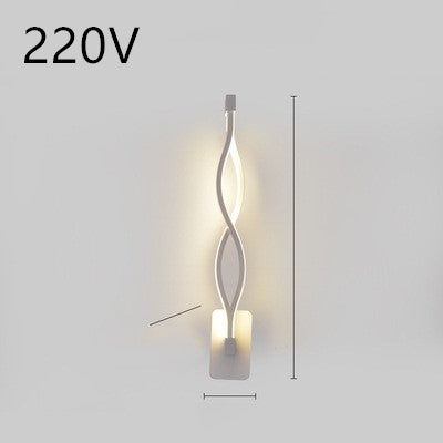 Lampe murale LED minimaliste nordique lampe de chevet de chambre