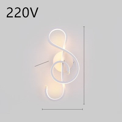 Lampe murale LED minimaliste nordique lampe de chevet de chambre