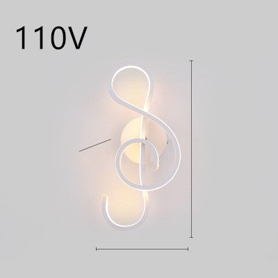 Lampe murale LED minimaliste nordique lampe de chevet de chambre